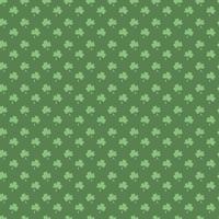 Floral seamless pattern. Saint Patricks day background with shamrock. Abstract carpet of grass. Ireland symbol of lucky ornament. Design with clover leaves for decor card, web site, wrapping, textile vector