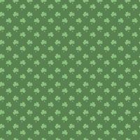 Floral seamless pattern. Saint Patricks day background with shamrock. Abstract carpet of grass. Ireland symbol of lucky ornament. Design with clover leaves for decor card, web site, wrapping, textile vector