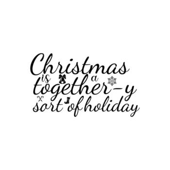 Navidad es un juntos es no de un fiesta camiseta desogn vector