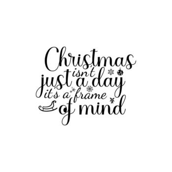 Navidad es no sólo un día es un marco de mente vector