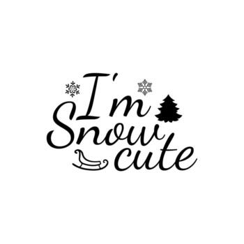 soy nieve linda camiseta diseño vector