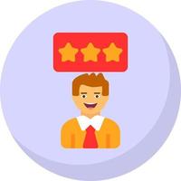 Positive Review Vector Icon Design