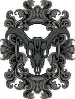 goat head vector design