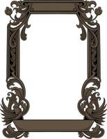 luxury ornamental classic vector engraved frame