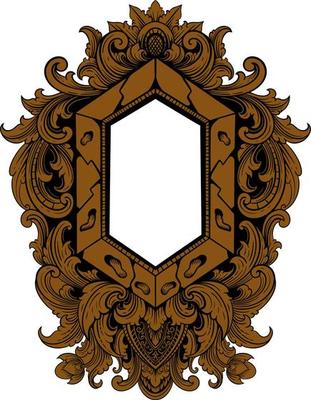 luxury ornamental classic vector engraved frame