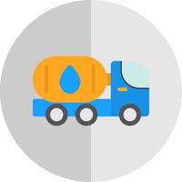 Oil Tanker Vector Icon Design