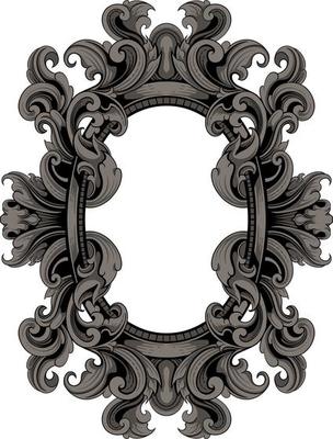 luxury ornamental classic vector engraved frame