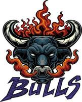 bull head vector design