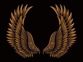 Gold Wings Vector PNG, Vector, PSD, and Clipart With Transparent Background  for Free Download