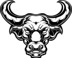 bull head line art vector