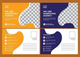 Corporate Business Postcard Design vector