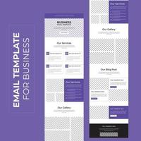 Elegant and Professional business email marketing template design vector