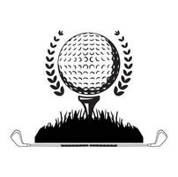 Golf vector, vector vintage golf elements collection