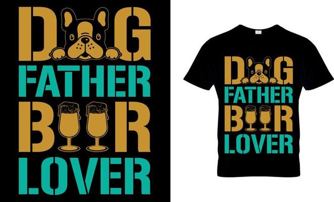 Mens Dog Father Beer Lover Shirt Best Dog Dad Shirt Father's Day Mens Dog Father Beer Lover Shirt Best Dog Dad Shirt Father's Day