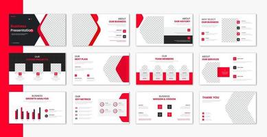 Corporate template presentation design and page layout design, business presentation slideshow for brochure, company profile, website report, finance vector