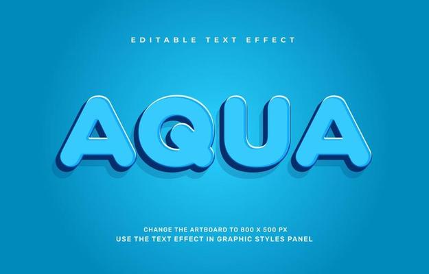 Aqua text effect