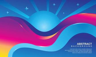 Abstract vector design for banner and background design template with sun color concept