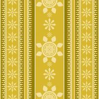 Thai pattern seamless pattern in brass color. vector