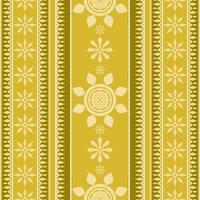 Thai pattern seamless pattern in brass color. vector