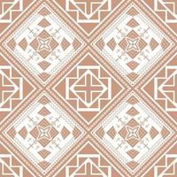 Geometric abstract vector seamless pattern antique brass color.
