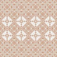 Geometric abstract vector seamless pattern antique brass color.