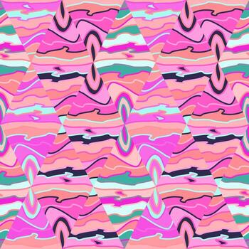 Creative mosaic seamless background pattern. Abstract geometric backdrop. vector