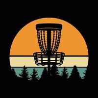 Vector Disc golf t-shirt design modern typography inspirational lettering quote