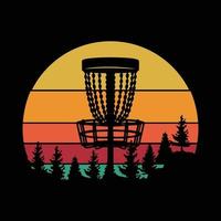 Vector Disc golf t-shirt design modern typography inspirational lettering quote