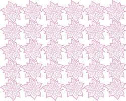 Floral Flower Pattern Print Fabric Vector Stock Image Illustration