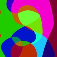 square design template with fluid colorful abstract vector