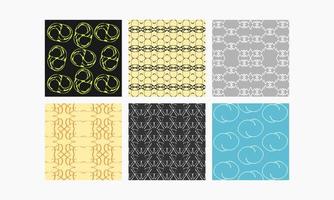 a collection of artistic and elegant seamless patterns. Perfect for home, office, invitation, fabric and other design projects. vector