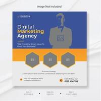 digital márketing y corporativo social medios de comunicación y instagram enviar diseño modelo. vector