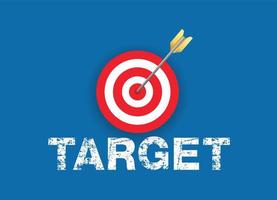 Shot at Target, Flat winner and success symbol design, vector design.