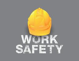 seguridad laboral, seguridad primero, concepto de construcción, diseño vectorial vector