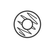 donut  line icon vector element concept design template
