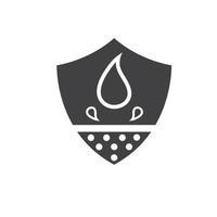 water resistance or water proof icon vector concept design template