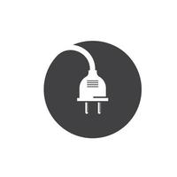 circle electric cord  icon vector