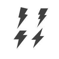 thunderbolt  icon vector element design template