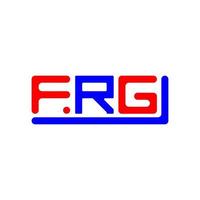 FRG letter logo creative design with vector graphic, FRG simple and modern logo.