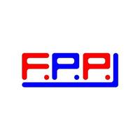 fpp letra logo creativo diseño con vector gráfico, fpp sencillo y moderno logo.