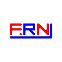 FRN letter logo creative design with vector graphic, FRN simple and modern logo.