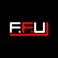 FFU letter logo creative design with vector graphic, FFU simple and modern logo.