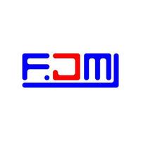 fjm letra logo creativo diseño con vector gráfico, fjm sencillo y moderno logo.