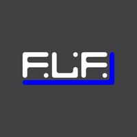 flf letra logo creativo diseño con vector gráfico, flf sencillo y moderno logo.