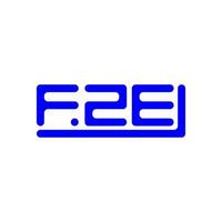fze letra logo creativo diseño con vector gráfico, fze sencillo y moderno logo.