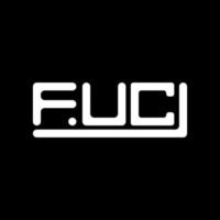 FUC letter logo creative design with vector graphic, FUC simple and modern logo.