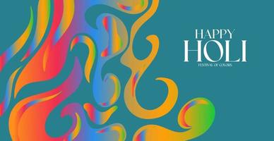 stylish happy holi colorful festival banner design vector