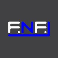 FNF letter logo creative design with vector graphic, FNF simple and modern logo.