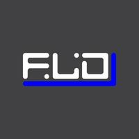 fld letra logo creativo diseño con vector gráfico, fld sencillo y moderno logo.