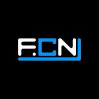 FCN letter logo creative design with vector graphic, FCN simple and modern logo.